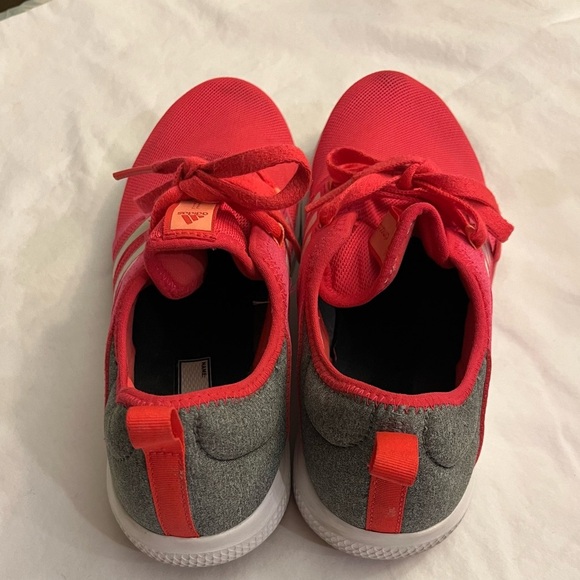 Adidas Pink Sneakers with White Stripes size 10 - Picture 3 of 5